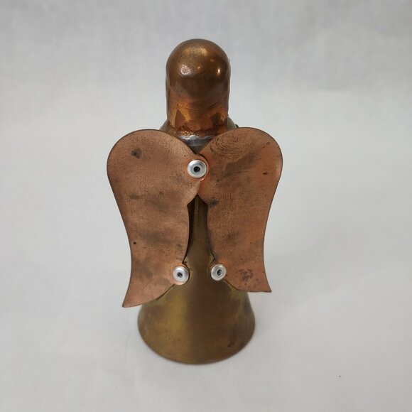 D.H.Holmes Angel Nun Candleholders Copper Brass Christmas Candle Set 4 MCM VTG - Picture 4 of 16